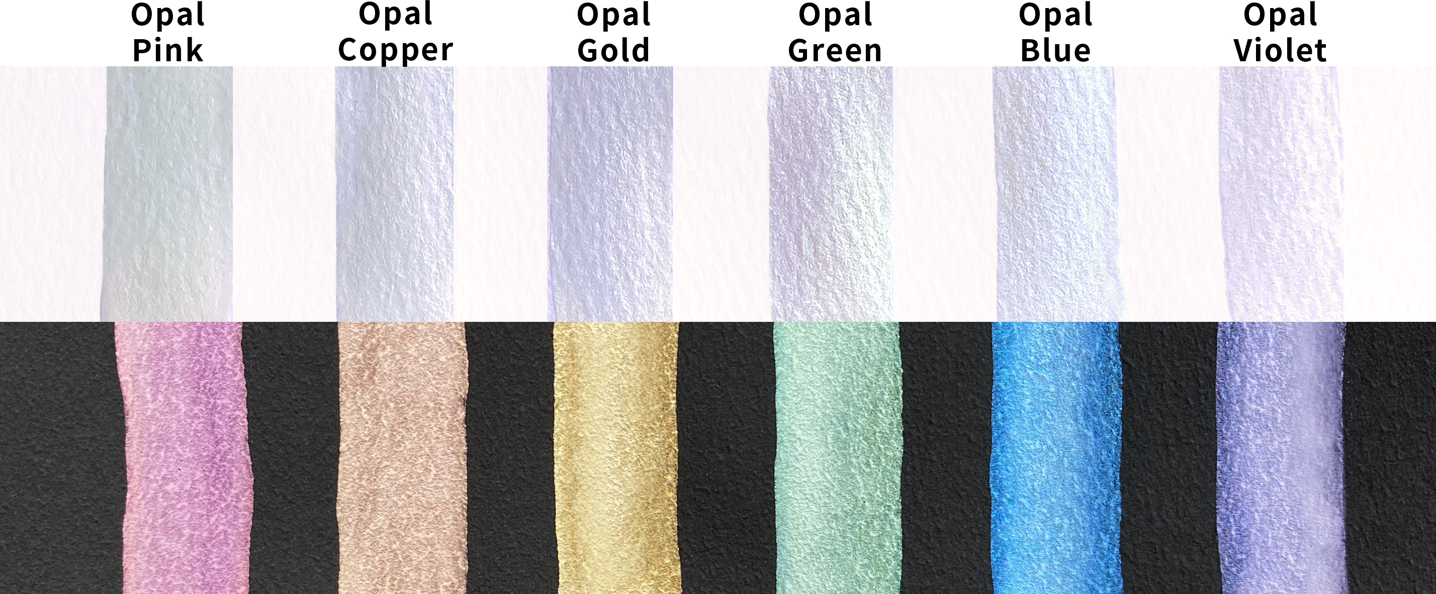 Gansai Tambi Metallic Watercolor Set Opal Colors